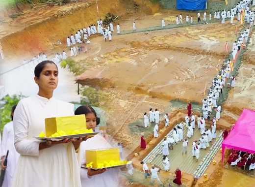 Foundation Stone Laying Ceremony of the new Dhamma Hall